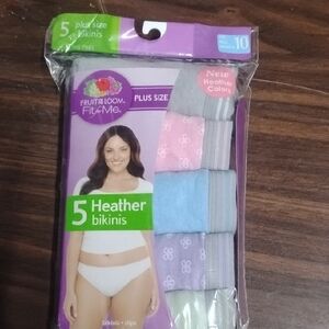 Fruit of the Loom Heather Bikinis Pack